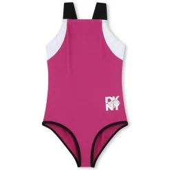 Tricolour one-piece swimsuit
