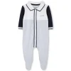 Tricolour polo-neck pyjamas