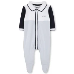 Tricolour polo-neck pyjamas