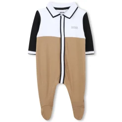 Tricolour polo-neck pyjamas