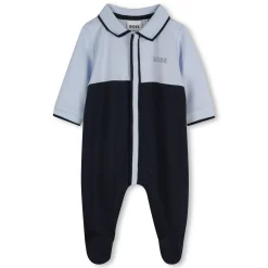 Tricolour polo-neck pyjamas