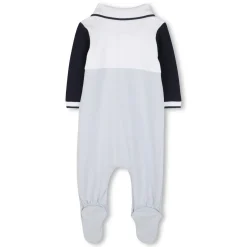 Tricolour polo-neck pyjamas