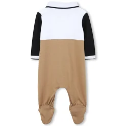 Tricolour polo-neck pyjamas
