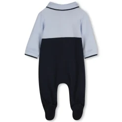 Tricolour polo-neck pyjamas
