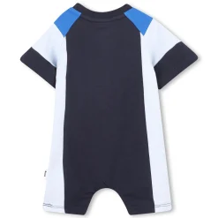 Tricolour short romper