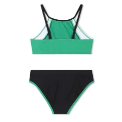 Tricolour two-piece swimsuit