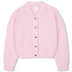 Tricot snap fastener cardigan