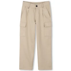 Trousers with flap pockets