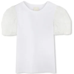 T-shirt with contrast sleeves