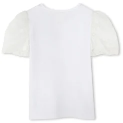 T-shirt with contrast sleeves