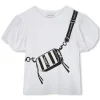 T-shirt with fancy sleeves