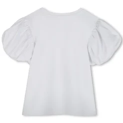 T-shirt with fancy sleeves