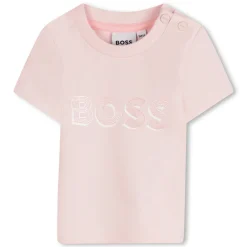 T-shirt with shiny print