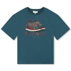 T-shirt with trainer print