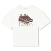 T-shirt with trainer print