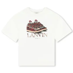 T-shirt with trainer print