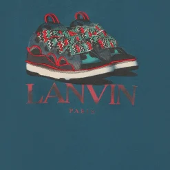 T-shirt with trainer print