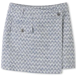 Tweed wraparound skirt