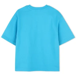 Two-tone cotton T-shirt