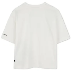 Two-tone cotton T-shirt