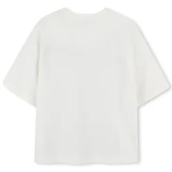 Two-tone cotton T-shirt