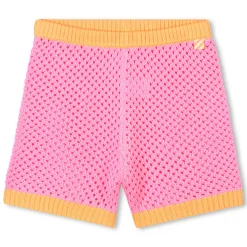Two-tone crochet shorts