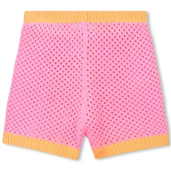 Two-tone crochet shorts