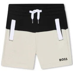 Two-tone fleece shorts