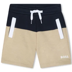 Two-tone fleece shorts
