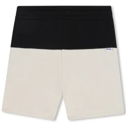 Two-tone fleece shorts
