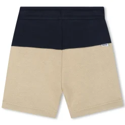 Two-tone fleece shorts