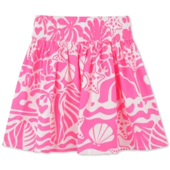 Two-toned patterned skirt