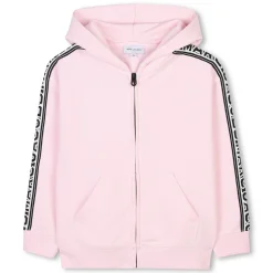 Two-tone-stripe sweatshirt