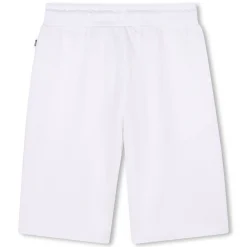 Waffle-knit jogging trousers