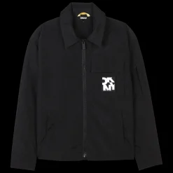 Water-repellent zipped jacket
