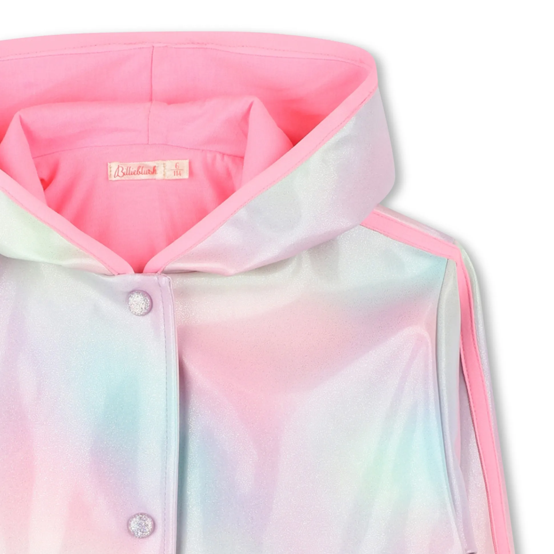 Waxed hooded raincoat