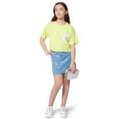 Wide short-sleeved T-shirt