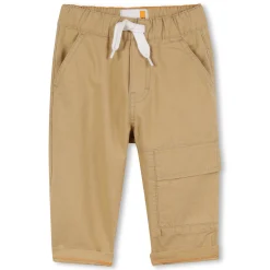 Wide-leg gabardine trousers