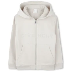 Zip-fastening hoodie