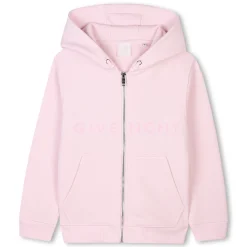 Zip-fastening hoodie