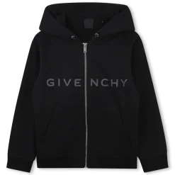Zip-fastening hoodie