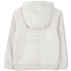 Zip-fastening hoodie