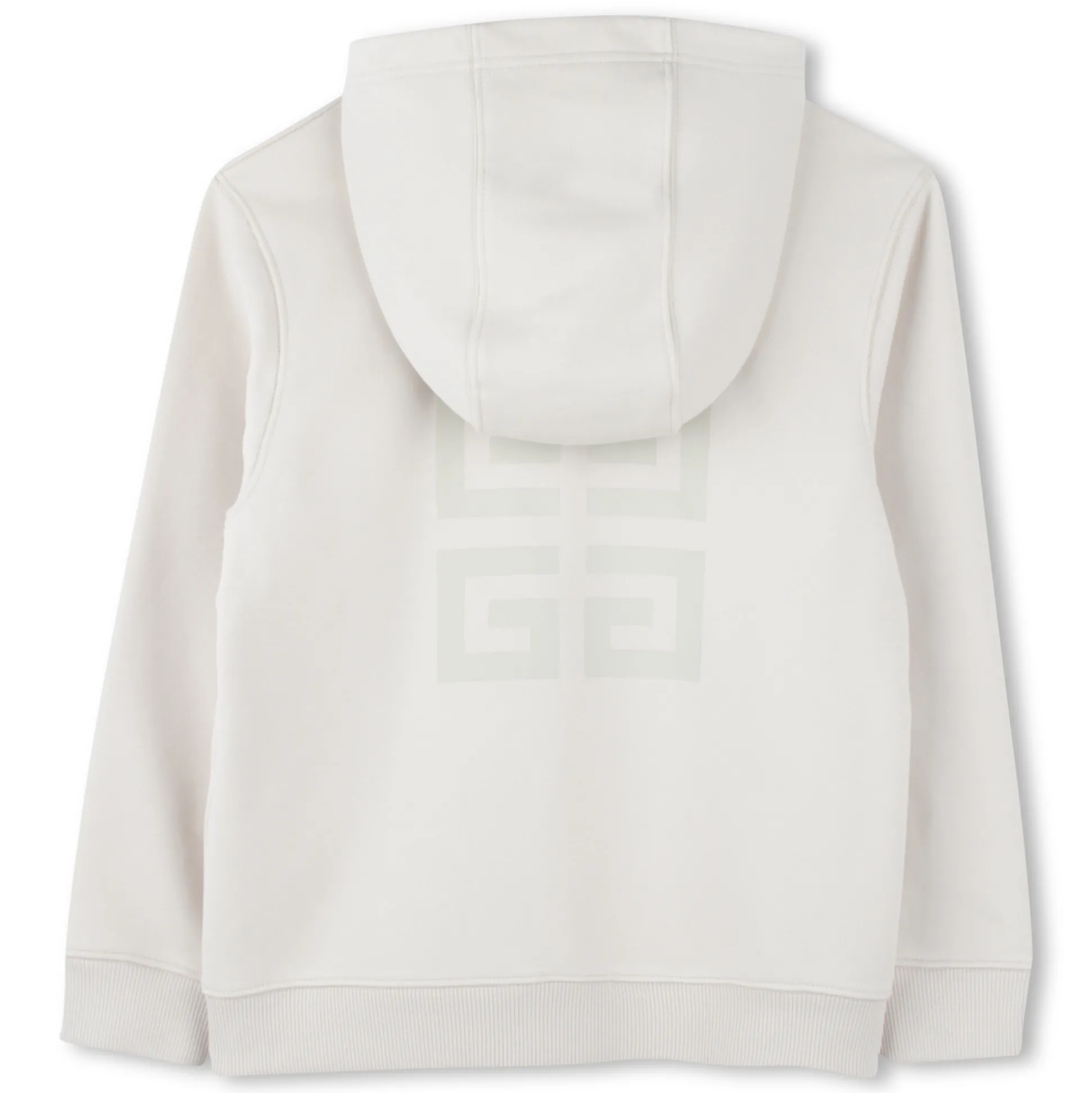 Zip-fastening hoodie