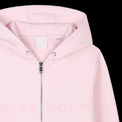 Zip-fastening hoodie