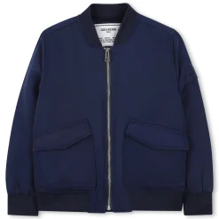 Zipped bomber jacket