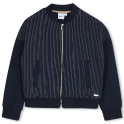 Zipped cardigan with pockets