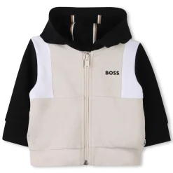 Zipped fleece sweatshirt