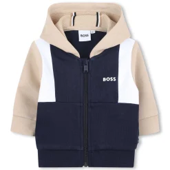 Zipped fleece sweatshirt