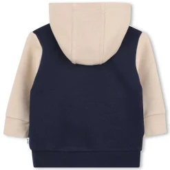 Zipped fleece sweatshirt