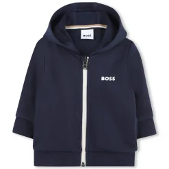 Zipped hooded sweatshirt
